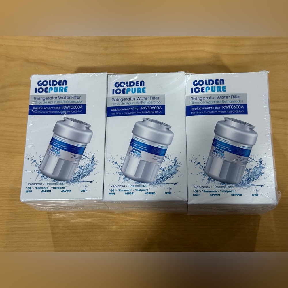 GOLDEN ICEPURE RWF0600A Refrigerator Water Filter Replacement for GE SmartWater